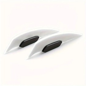 Resim Cloudstore 2 Adet Motorcycle Winglets - Yapışkanlı Spoiler Kanatları, Beyaz Renk, Evrensel Fit 