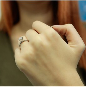 Resim Lova H Renk 0,41 Karat Pırlanta Tektaş Yüzük - HRD Sertifikalı - 1070029 