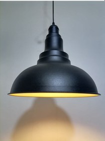 Resim Riolight Retro Siyah Içi Gold Tekli Metal Sarkıt Çap: 34Cm (538286179) 