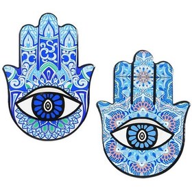 Resim El Yapımı Süsleme Parçaları, El Yapımı Uğurlu Mavi Nazar Boncuğu 