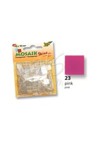 Resim Folia Transparan Mozaik 10X10 Mm 190 Adet Pembe 57223 