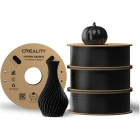 Resim Creality Resmi Hyper Pla Filament Siyah 4kg, Yüksek Hızlı Baskı İçin 3d Yazıcı Filamenti, Dayanıklı Ve Dirençli, Pürüzsüz, Çıkıntı Performansı Boyutsal Doğruluk +/-0,03 Mm, 4 Rulo 