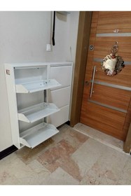 Resim KASER 3 3 Kapaklı Metal Ayakkabılık 