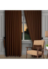 Resim Açık Kahve Ada Fon Perde Normal Pile 1'e 2,5 Pile-açık Kahve Açık Kahverengi 