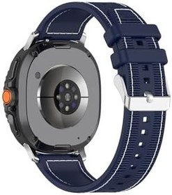 Resim Samsung Galaxy Watch 8 40 mm - 44 mm & Classic 46mm Uyumlu Spor ve Şık Jazzy Saat Kordonu Lacivert 40 mm 