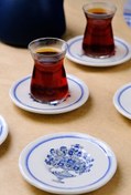 Resim Tabak Evi Fulya Antik Çay Bardak Takımı 6 Kişilik 12 Parça 