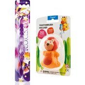 Resim R.o.c.s. Kids 3-7 Yaş Diş Fırçası + Flipper Hijyenik Saklama Kabı Seti Aslan Figürlü 