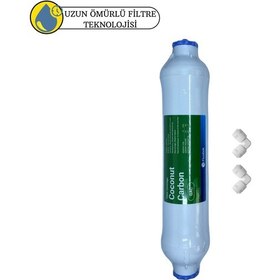Resim Fluxtek Kapalı Kasa Su Arıtma Cihazlarına Sertifikalı Şeffaf 2.aşama Gac Karbon Kokonat Filtre 