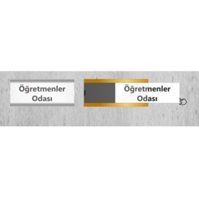 Resim Yönline Okullara Özel Kampanya 10'lu Paket Değiştirilebilir Okul Sınıf Kapı İsimliği Özel Tasarım 