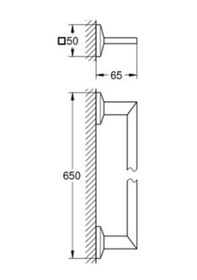 Resim Grohe Allure Brilliant Havluluk - 40896000 Gümüş 