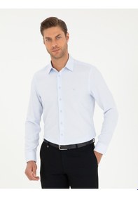 Resim Pierre Cardin Erkek Açık Mavi Gömlek Desenli 50294742-vr003 Açık Mavi 