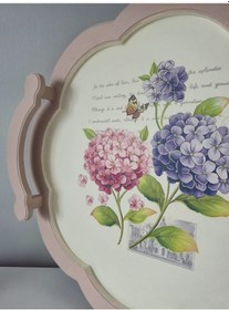 Resim Tepsi, Ahşap, Dekoratif, Servis, Sunumlujk 