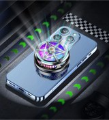 Resim Protonust Aliminyum Destekli Pubg Gaming Soğutucu Mıknatıslı Cep Telefon Sessiz Soğutma Fanı Radyatör Soğutucu 