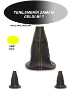 Resim Lasirius FORD FESTIVA uyumlu oto,araç vites körüğü sarı dikiş 