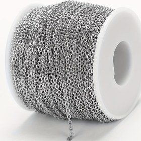 Resim 2m/10m Paslanmaz Çelik Kaynak Zinciri Yüksek Kaliteli Çelik Renkli Düz Yuvarlak Halka Zincir Aksesuarları Diy Takı Bileklik Kolye Ayak Bileziği Yapım Parçaları 