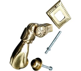 Resim Petinka El Kapı Tokmağı Pirinç Döküm Dekoratif Kapı Taktağı N2 