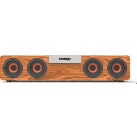 Resim Geeroyoo Bluetooth 5.0 Ahşap Soundbar + Kablosuz Subwoofer 20w Hoparlör Sistem Tws Mod Tf Kart Destekli Çevresel Ses Ev Sinema Sistemi Jzr-gy 