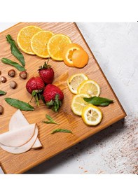 Resim Ahşap Kahvaltılık Sunum Servis Tabağı Çeyiz Seti 