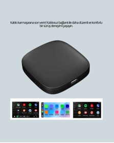 Resim Kanonik Education 5.8GHz WiFi Destekli Kablosuz Android Auto Dönüştürücü 