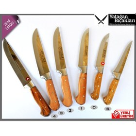Resim Yatağan El Yapımı Kasap Ve Mutfak Bıçağı 2 Numara 