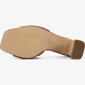 Resim Valmenti Kadın Hakiki Deri Taupe Topuklu Terlik 1141 885 Bn Trlk Y26 Taupe Suede Vizon 