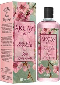 Resim Akçay Japon Kiraz Çiçeği Cam Şişe Kolonya 250 ML + Sprey Kolonya 150 ML 