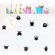 Resim CLK Auto Karikatür Duvar Sticker Sevimli Desen Çıkarılabilir Anaokulu Çocuk Odası Dekoratif Sticker 001 