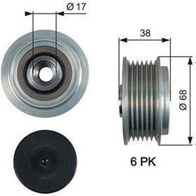 Resim Alternatör Kasnağı Rulmanlı Corolla 04-07 -aurıs 07 1.4 D-4d-sonata V 2.0-2.4 05 Carens 2.0-458531 
