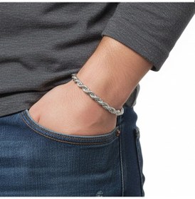 Resim Moncuk Design Rope Halat Çelik Zincir Bileklik 6mm 3351czb2d8 Sarı 