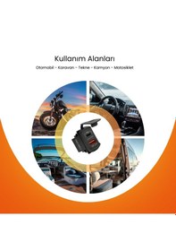 Resim Ch-32 Qc3.0 + Pd Type-c Çift Usb 12-24v Araç Şarj Cihazı 