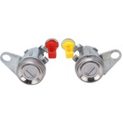 Resim Wezone Toyota Corolla Ae110 1996-2002 İçin Metal-abs Kapı Kilidi Silindiri Seti 2 Adet - Oe: 69051 12340, 69052 12360 