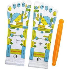 Resim Suntek Refleksoloji Çorap Anneler Günü Nokta-kalemli Nokta Kalemli Çok Renkli 