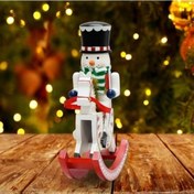 Resim Lijinxu Ahşap Fındıkkıranlar Sallanan At 30cm Fındıkkıran 