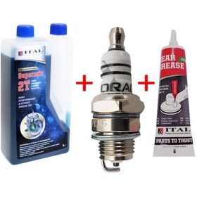 Resim Motorlu Tırpan Bakım Seti - Maksi Buji-Gres-Motor Yağ 