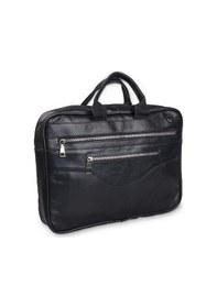 Resim Özdemirler Deri Siyah Hakiki Deri Orta Boy Notebook Çantası,bilgisayar Tablet Evrak Çantası Siyah Tek Ebat Unisex Siyah 