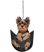 Resim Asılı Süsleme Akrilik Göz Alıcı Çekici Güzel Cep Köpek Anahtarlık Kolye Otomotiv Aksesuarları B 