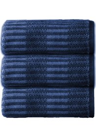 Resim Özdilek Striscai 50x90 Cm El-yüz Havlusu 3'lü Lacivert Çok Renkli 