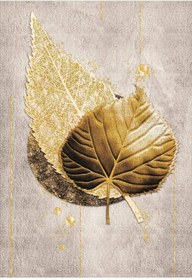 Resim Napoli Home Dijital Baskılı Kaymaz Taban Yıkanabilir Yaprak Desenli 3'lü Yatak Odası Takım Halısı Nhyo-hy-1273 