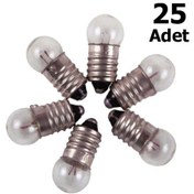 Resim 25 Adet, Mini Ampül, Deney Setleri Için, 2,5 V, Sarı Ampul, Lamba 