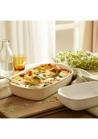 Resim Emile Henry Eh029892 2'li Fırın Kabı Seti Krem Krem 