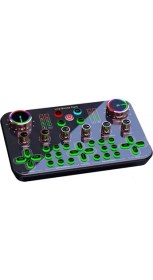 Resim Keepro Ses değiştiricili canlı yayın ses kartı effectsli canlı yayın mixeri 