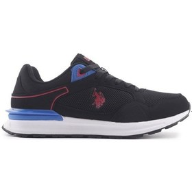 Resim U.s.polo Assn.martın 4fx Siyah Kırmızı Comfort Casual Spor Ayakkabı Siyah 