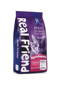 Resim Real Friend Derma Care Hypoallergenic Salmon 32/15 Kedi Maması 15 Kg 