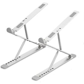 Resim Ally Mc N8 Metal Yüksek Macbook Notebook Ayarlanabilir Katlanabilir Stand- 1903 - Renk: Gri 
