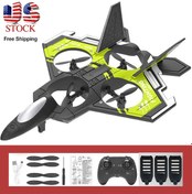 Resim Çocuklar Ve Yeni Başlayanlar Için Işık Ile Dört Eksenli Drone Rc Uçak, Rc Quadcopter Green 3b 