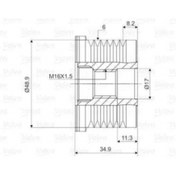 Resim Valeo ALTERNATOR KASNAGI MEGANE LAGUNA II 1,9DC - 588067 