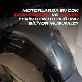 Resim 7 Parça Bmw S1000XR 2023 ile Uyumlu Kaydırmaz Tank Pad - 6d Karbon | Çizilmeye Karşı Kalkan, Motosiklet Tank Pad | Üstün Kavrama - GC44 