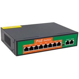 Resim Powermaster POE8+2 96W 10/100 MBPS 8+2Port Poe Ethernet Switch 