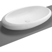 Resim VitrA 4446B403-0016 Vitra İstanbul Oval Çanak Lavabo, 85 cm, Vitra Clean 