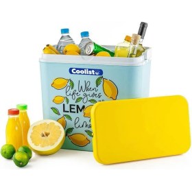 Resim Coolist Clb24lm 24 Litre Limon Desenli Buzluk + 2 Adet 400gr. Buz Kaseti 